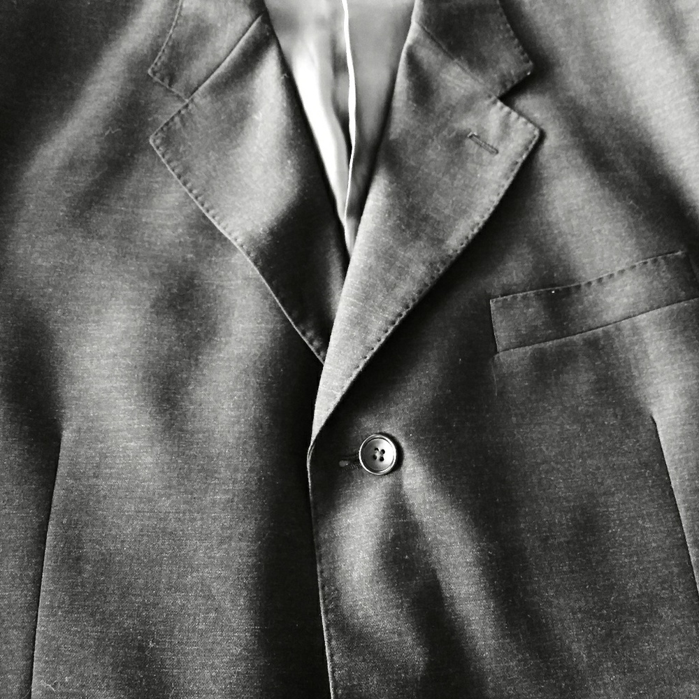 TIGLIO Charcoal Gray Blazer: 46L